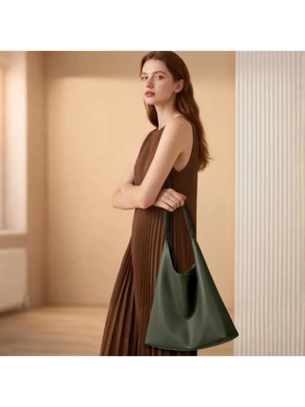 Chic Slouchy Hobo Bag | 34cm Everyday Tote | Casual Weekender Sack for Women
